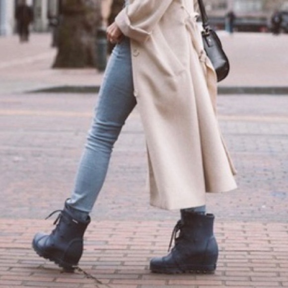 Sorel Joan Wedge Rubber Rain Boots 8.5 - Picture 2 of 7